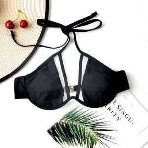 Black SHEIN Bikini Top